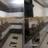Замена фасадов кухонного гарнитура. Ул. Сибирский тракт, 39б.