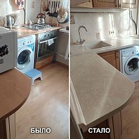 Замена столешницы, замена мойки. ул. Белореченская, 11.